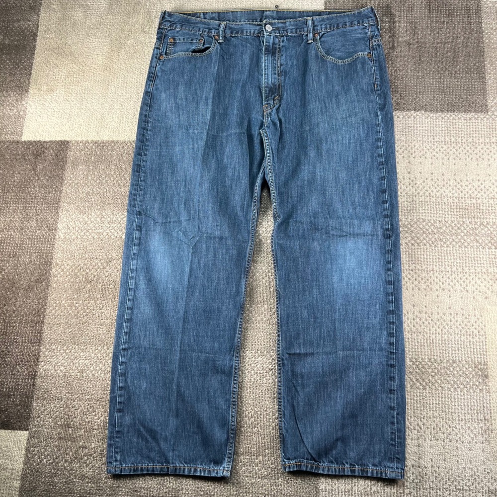 Levis 569 Baggy Loose Straight Fit Mens Blue Denim Jeans Size 40x32